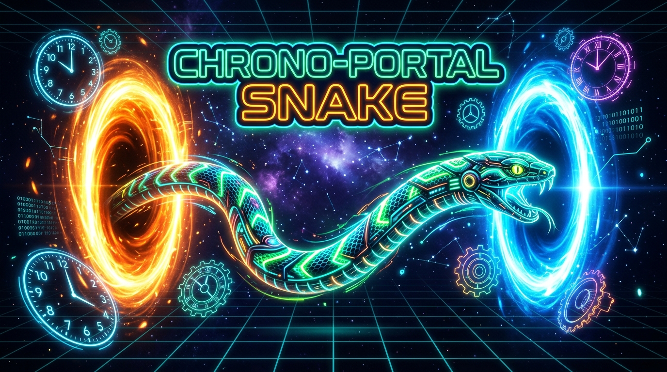 Chrono-Portal Snake Game Screen