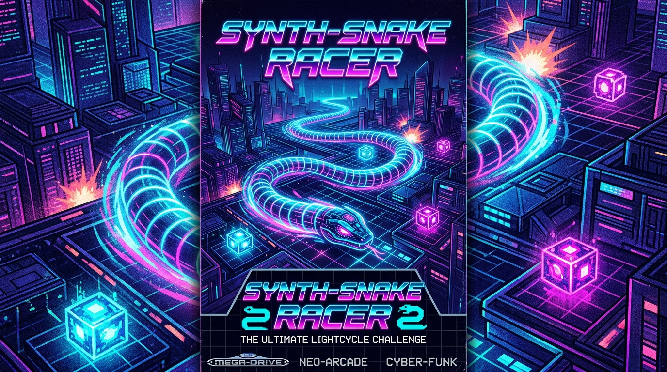 Cyber Lightcycle Flux Game Screen